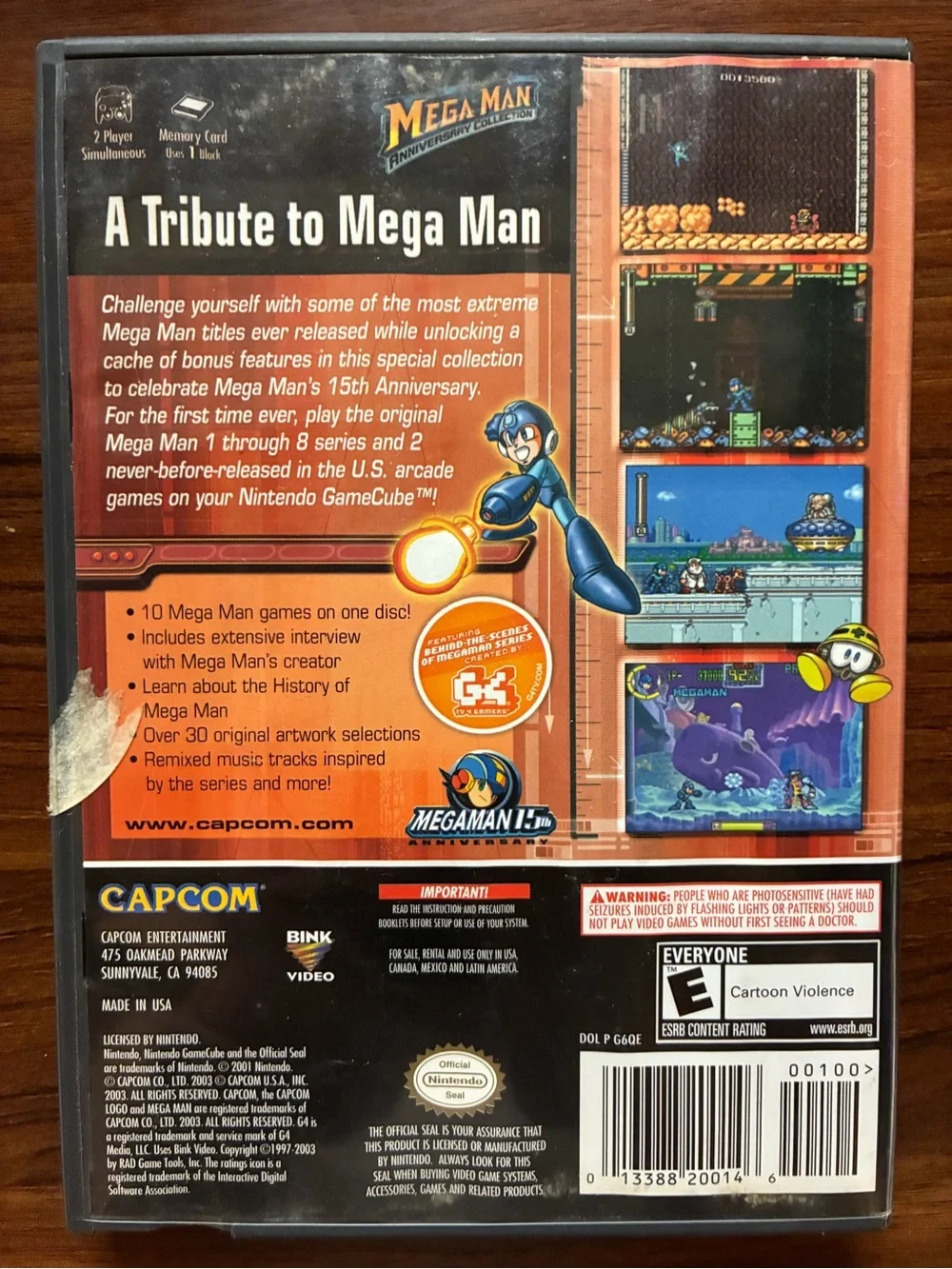 Mega Man Anniversary Collection for the Nintendo GameCube